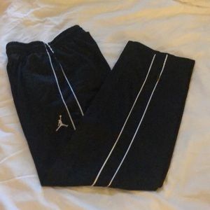 Boys, Sweatpants, Black with White Side Strips
